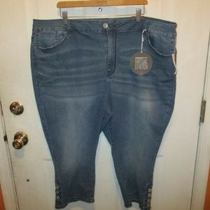 AVENUE DENIM VIRTUAL WOMENS BLUE JEANS SIZE 26 NWT